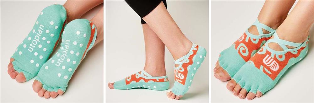 Yogasokken bedrukt sokken zonder tenen